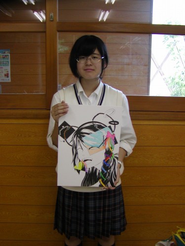 ヘアデザイン画部門中学 高校生の部に出品しました 学校法人江の川学園 石見智翠館高等学校