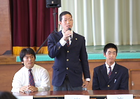 富山大志君(3年スポーツ) 富山大志君(3年スポーツ)