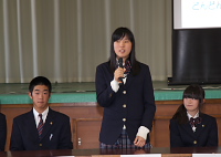中川明香里さん(2年文理進学) 中川明香里さん(2年文理進学)